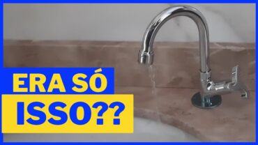 torneira da cozinha não esta saindo agua