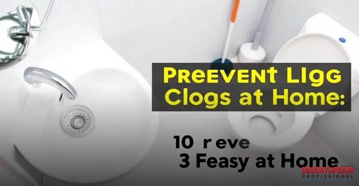 3 Dicas Fáceis para Prevenir Entupimentos em Casa