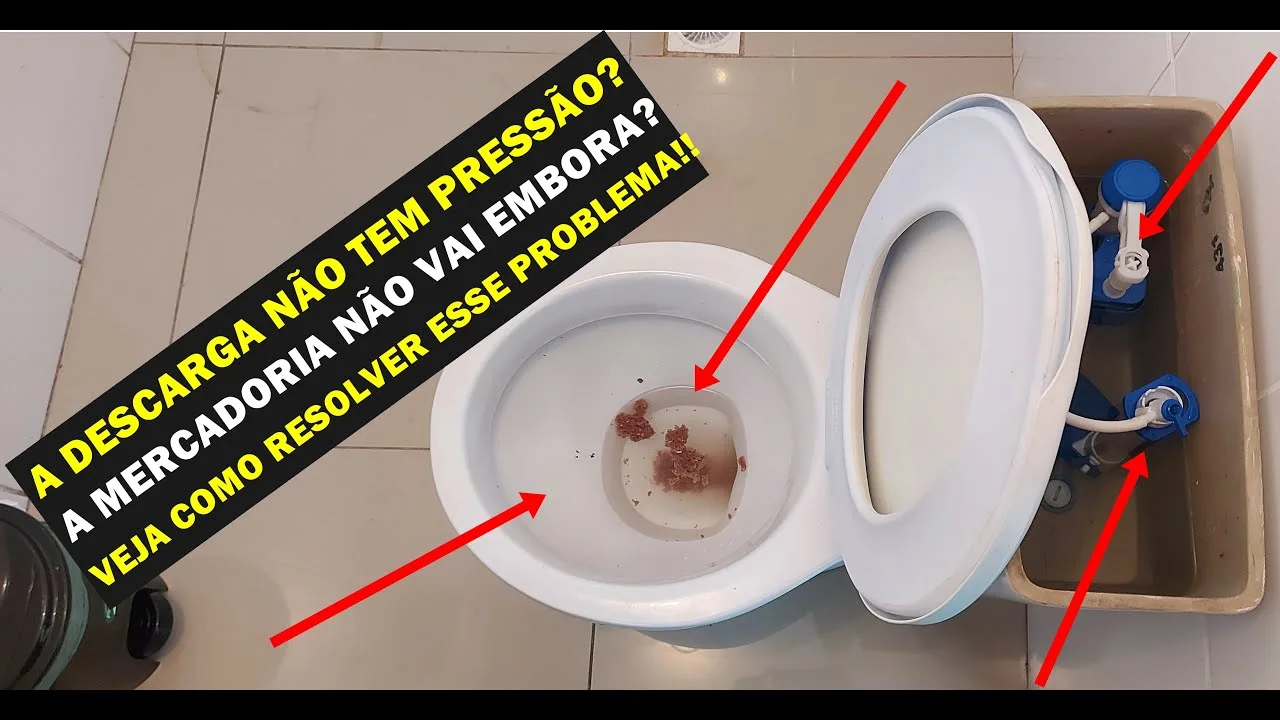 Descarga não está descendo mais: O que pode ser e como resolver