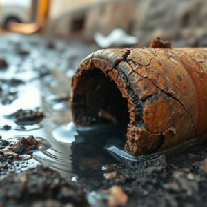 O sinal que indica necessidade urgente de reposição da tubulação