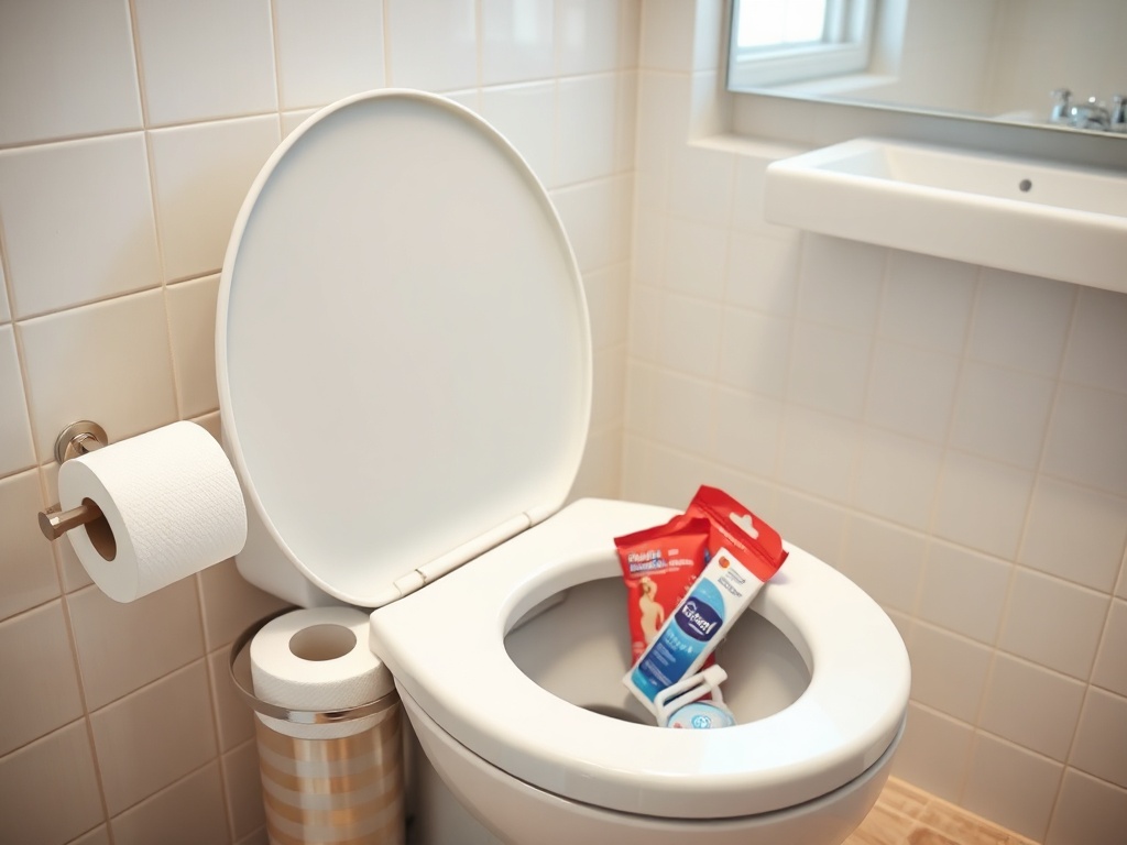 O que não jogar no vaso sanitário: Evite problemas de entupimento