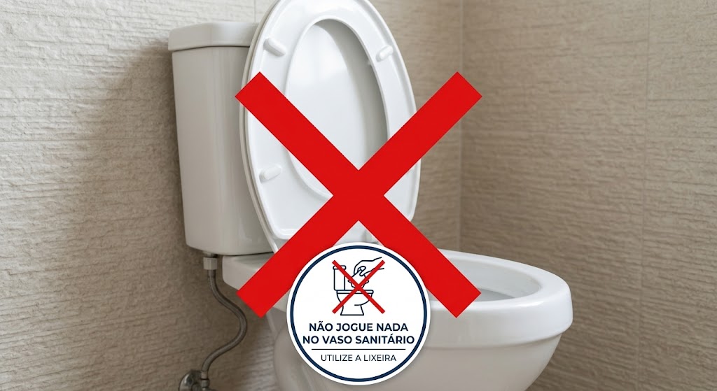 O que não jogar no vaso sanitário para evitar problemas de entupimento
