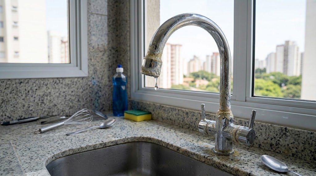 O produto que dissolve calcário em tubulações antigas